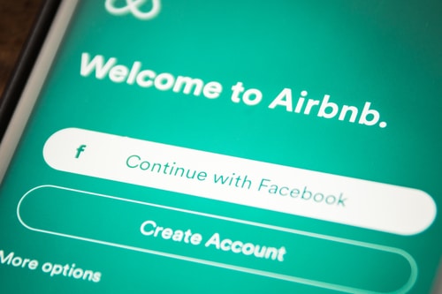 iPhone 6 Close up with Airbnb App - Airbnb Cleaning Services