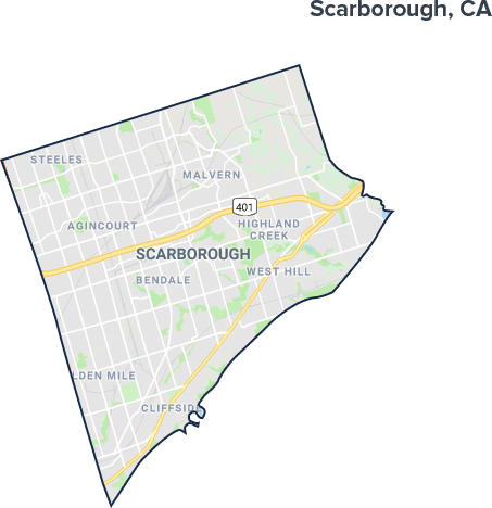 Scarborough, Ontario Map Scarborough, Ontario Map