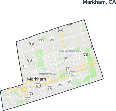 Markham, Ontario Map Markham, Ontario Map