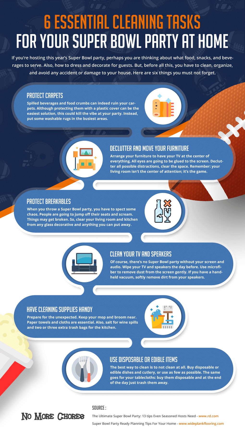 6 Essential Cleaning Tasks For Your Super Bowl Party At Home