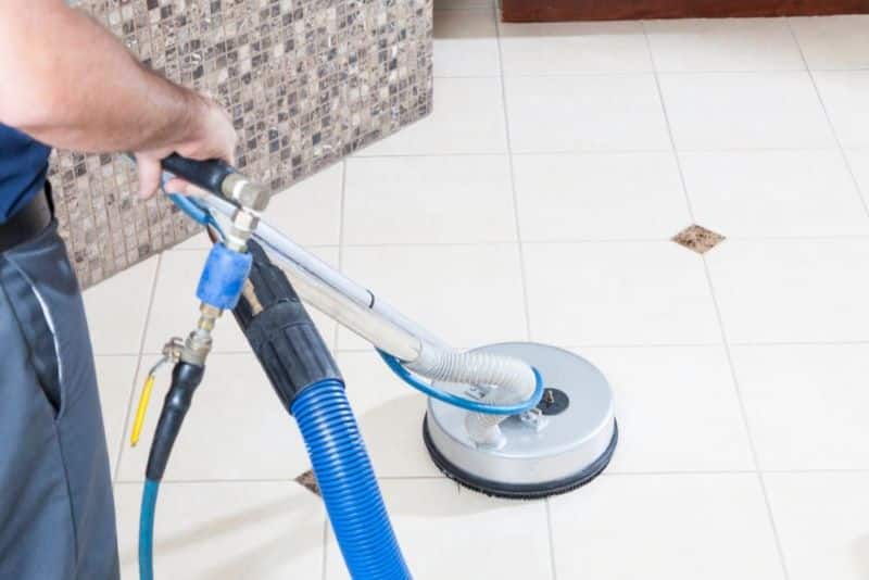 cleaning grout